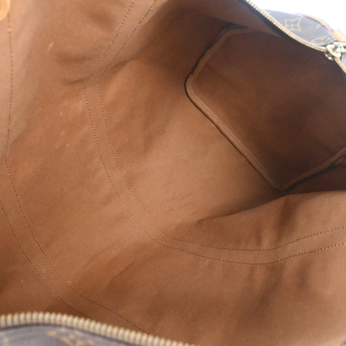 Louis Vuitton Keepall Bandouliere Monogram Canvas Brown Canvas Travel Bag Bag (Pre-Owned)