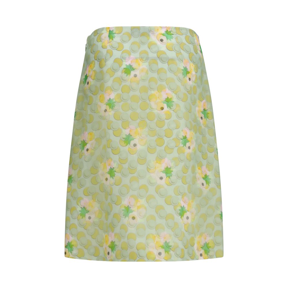 Fendi Multicolor Silk Midi Women's Skirt