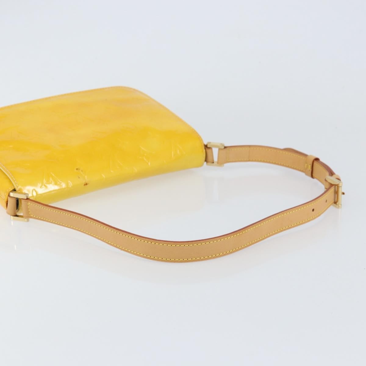 Louis Vuitton Thompson Street Monogram Vernis Yellow Patent_Leather Handbag (Pre-Owned)