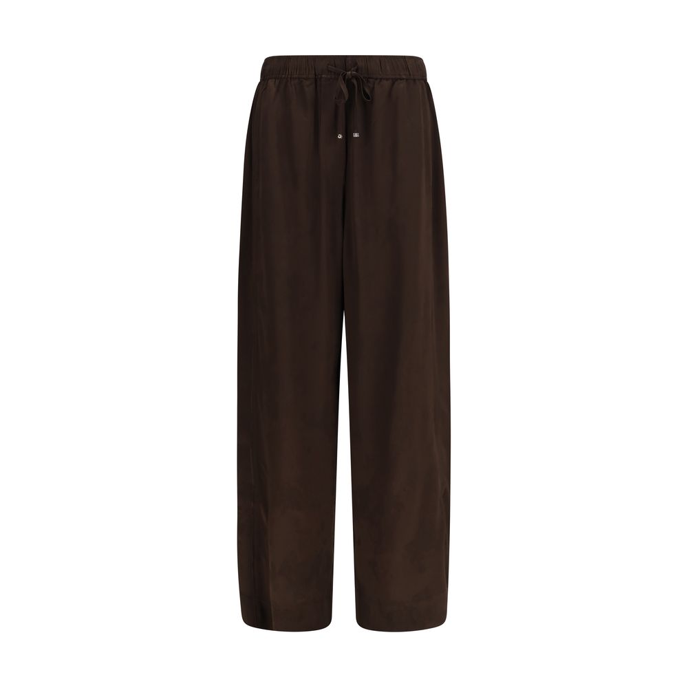 Ganni Brown Acetate Casual Women's Pants
