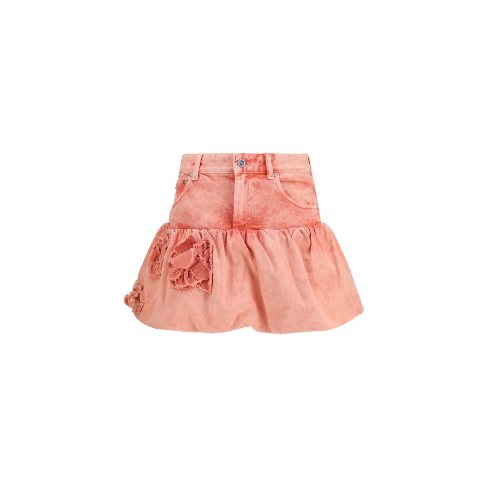 Ganni Multicolor Cotton Mini Women's Skirt