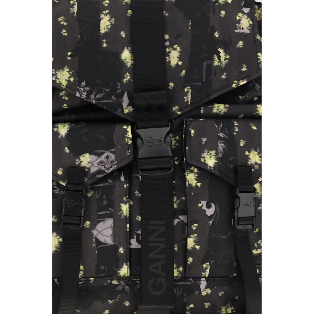 Ganni Multicolor Recycled Polyamide Women's Backpack