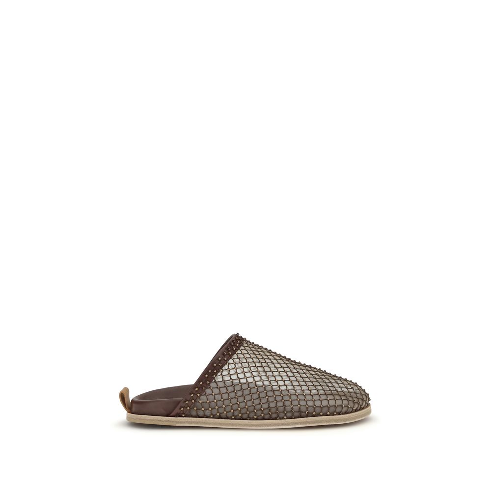 Forte_Forte Brown Calf Leather Bos Taurus Women's Mules
