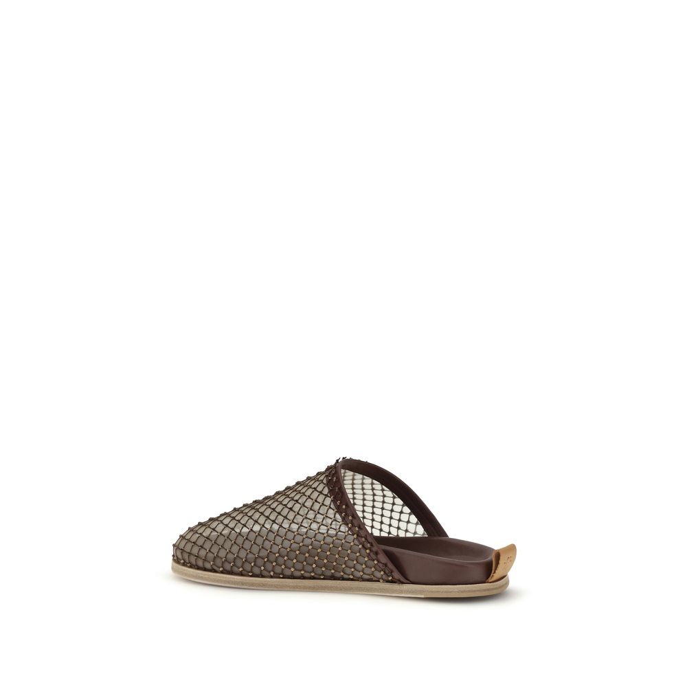 Forte_Forte Brown Calf Leather Bos Taurus Women's Mules