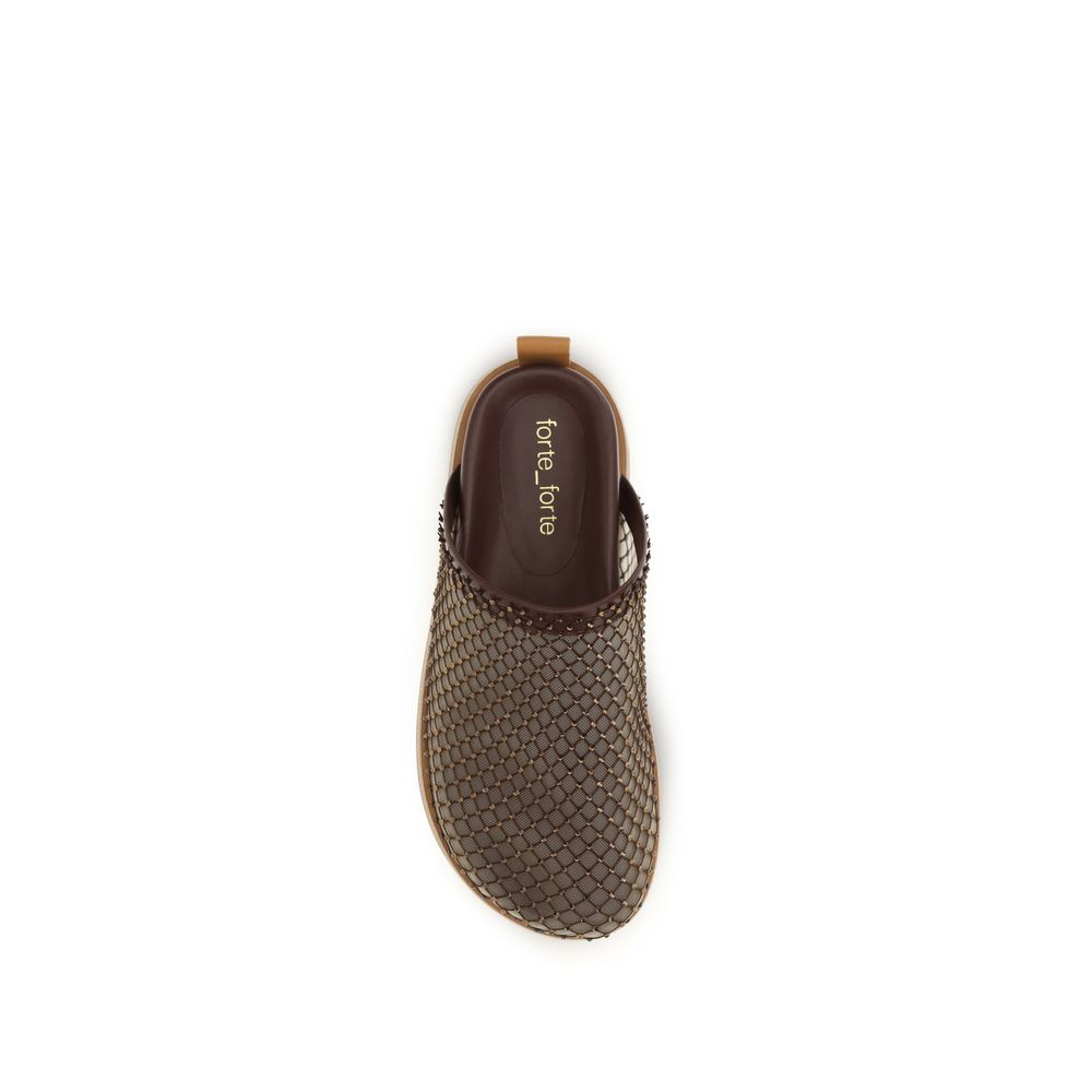 Forte_Forte Brown Calf Leather Bos Taurus Women's Mules