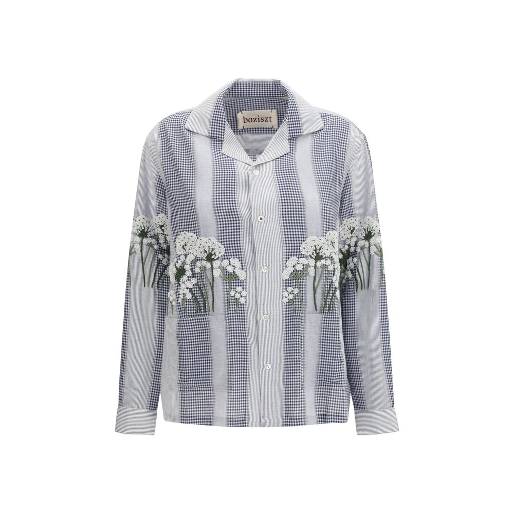 Baziszt Multicolor Cotton Pattern Women's Shirt
