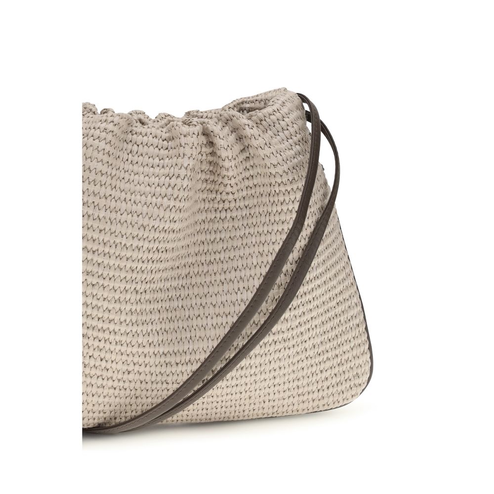 Brunello Cucinelli Beige Cotton Women's Handbag