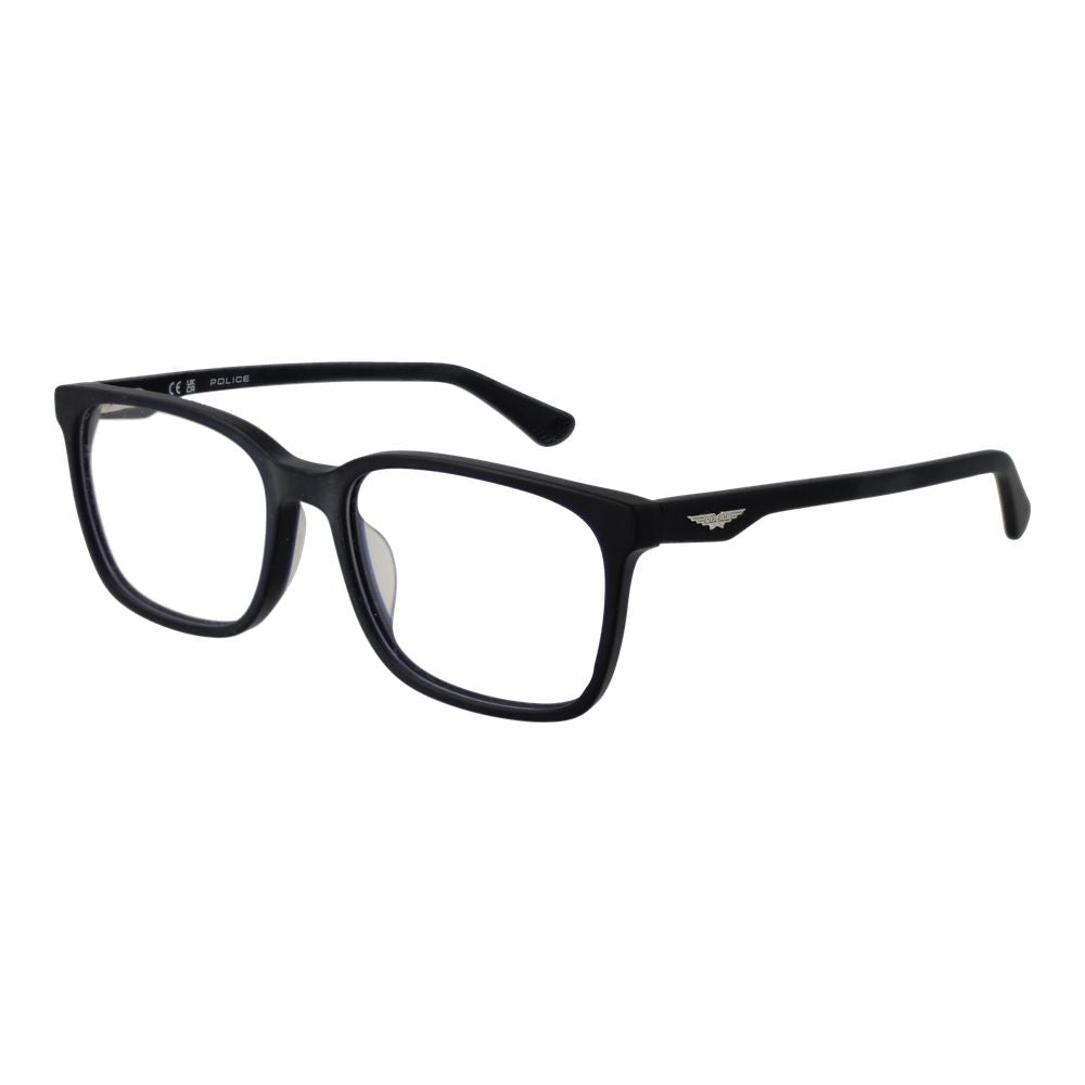 Police Blue Cellulose Acetate Glasses Men's (Frames)