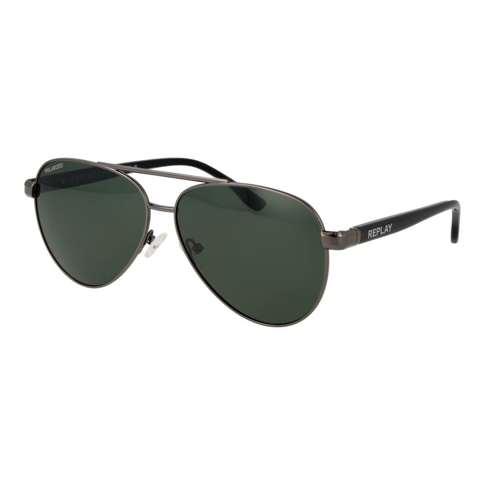 Replay Gray Metal  Sunglasses