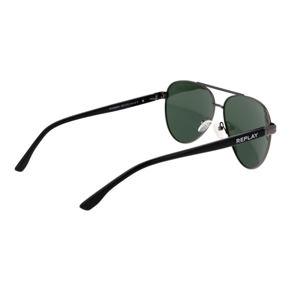 Replay Gray Metal  Sunglasses