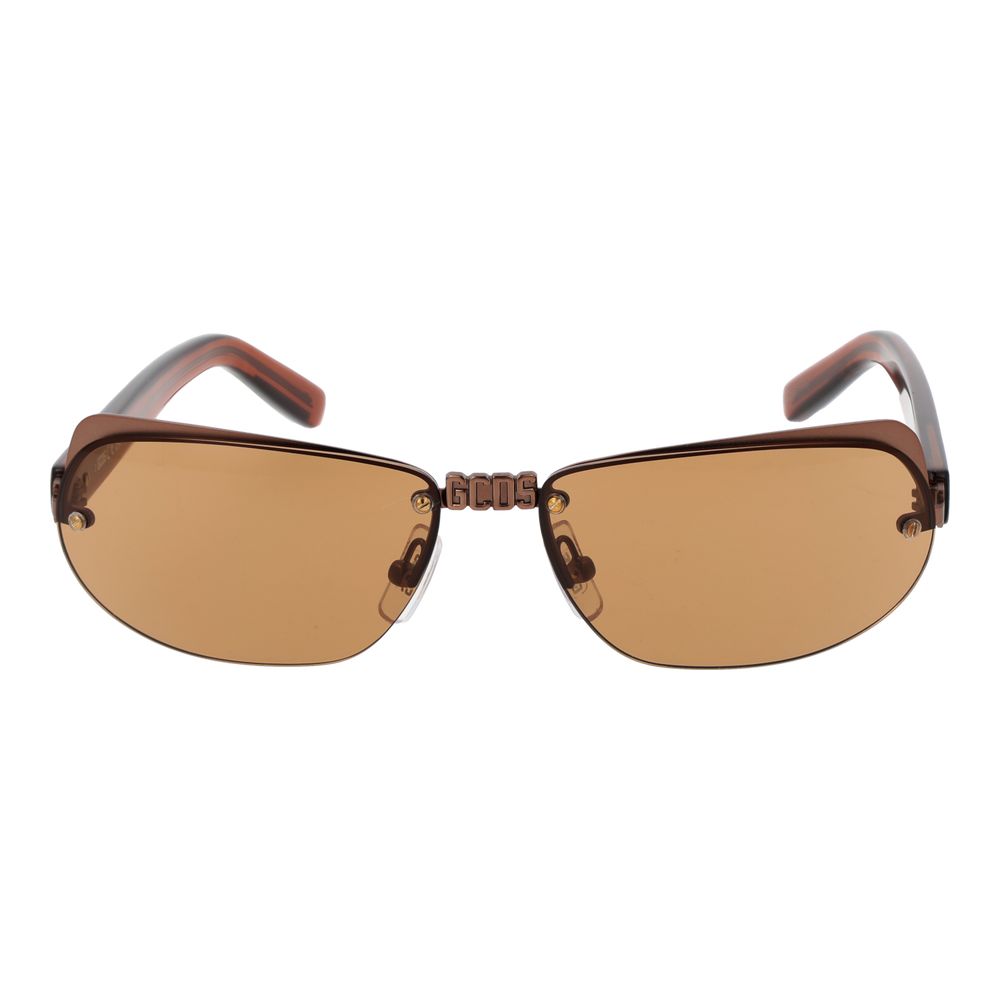 GCDS Brown Metal  Sunglasses