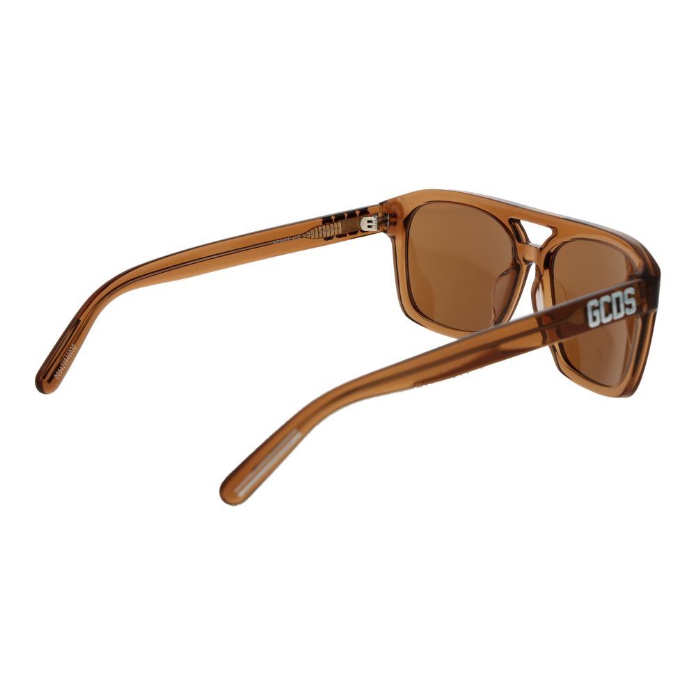 GCDS Brown Plastic  Sunglasses