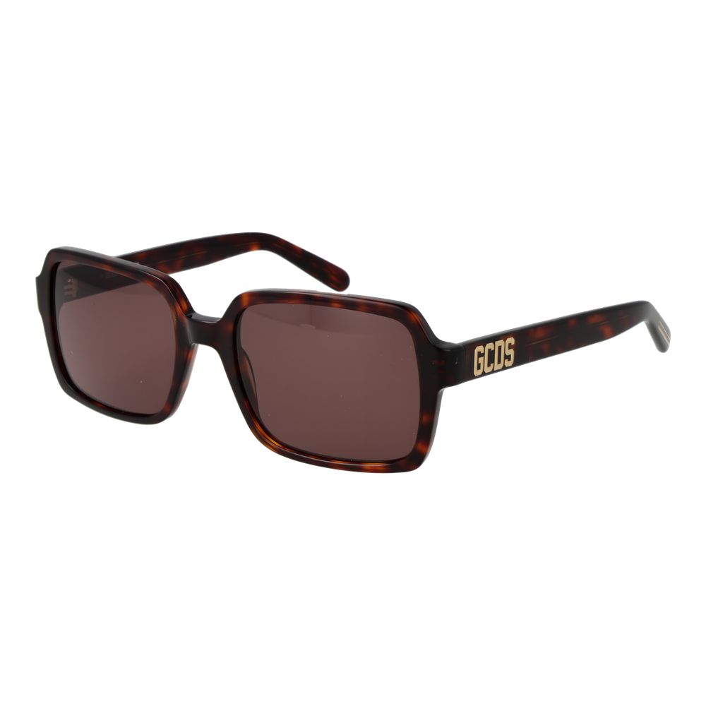 GCDS Brown Plastic  Sunglasses