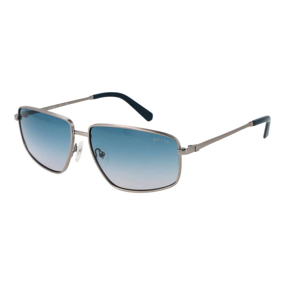 Guess Silver Metal Men's Sunglasses