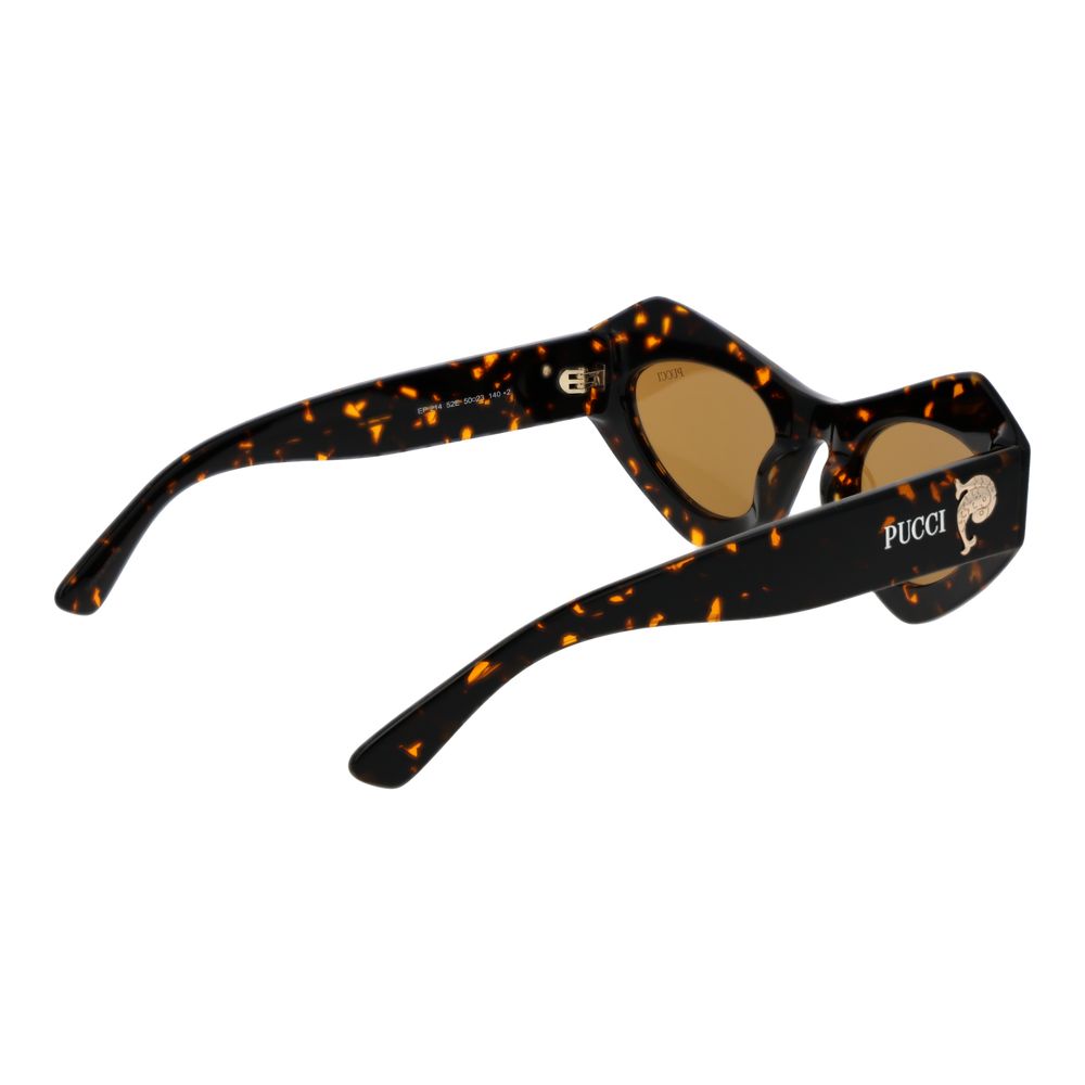 Emilio Pucci Brown Plastic Women's Sunglasses