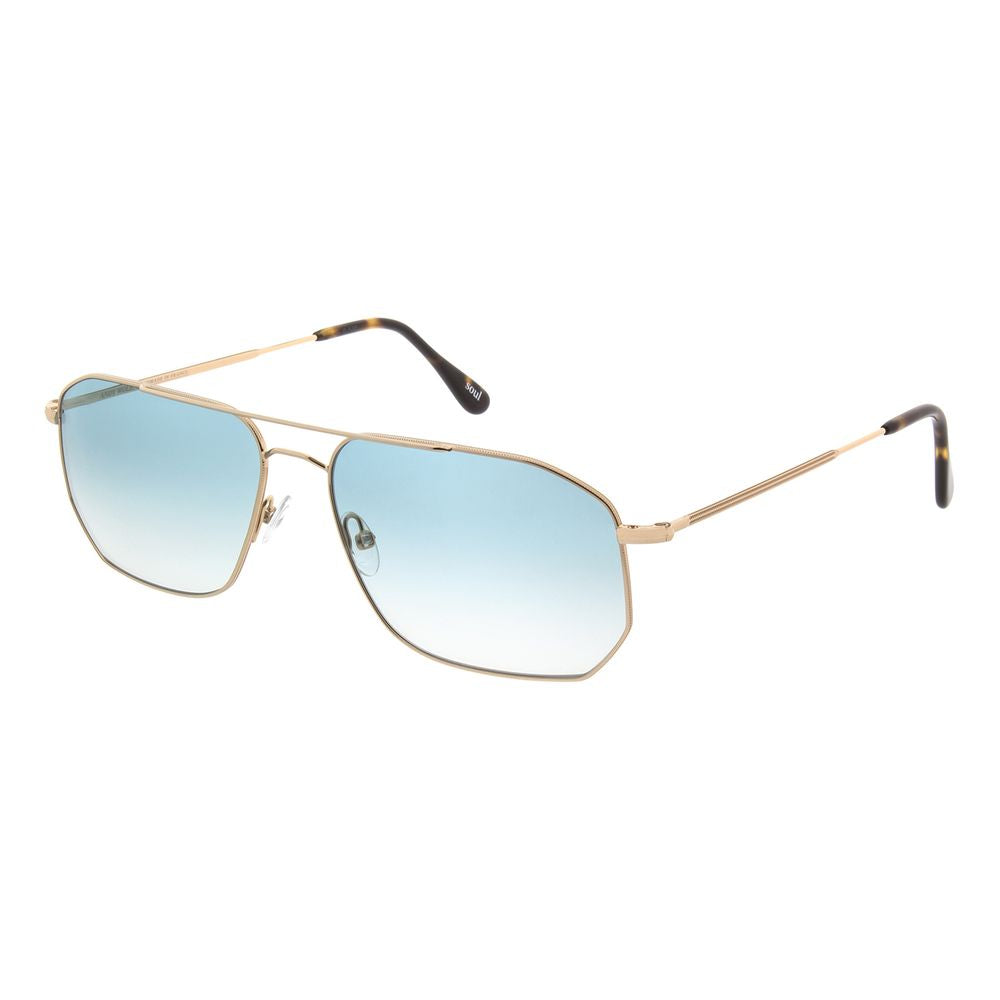 Andy Wolf Gold Metal Men's Sunglasses