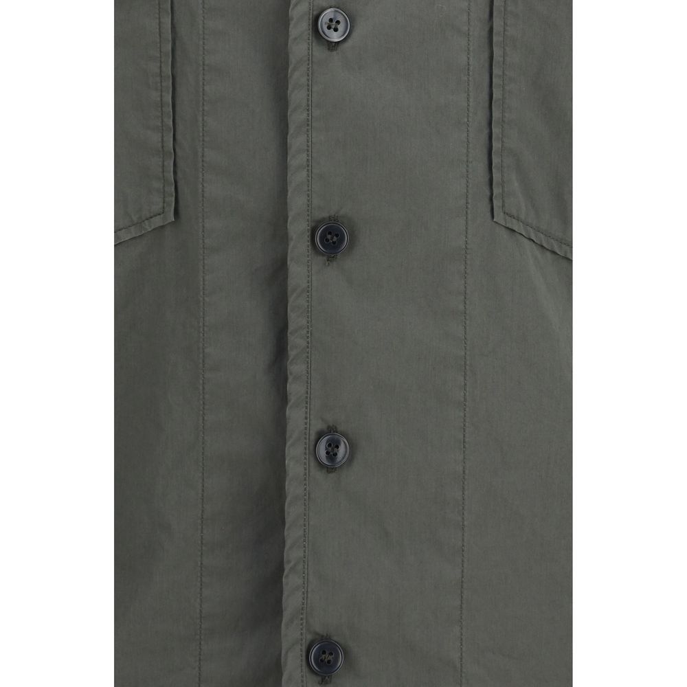 Dolce & Gabbana Gray Cotton Shortsleeve Men's Shirt