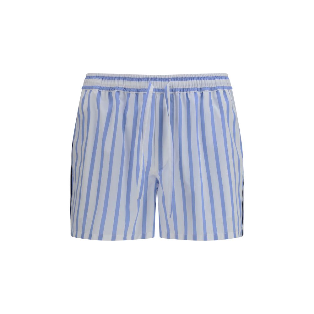 Dolce & Gabbana Blue Cotton Bermuda Men's Shorts