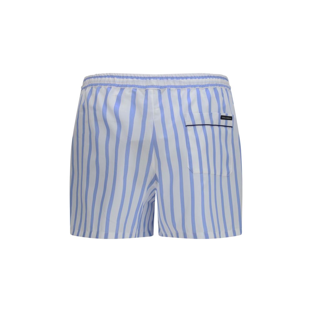Dolce & Gabbana Blue Cotton Bermuda Men's Shorts