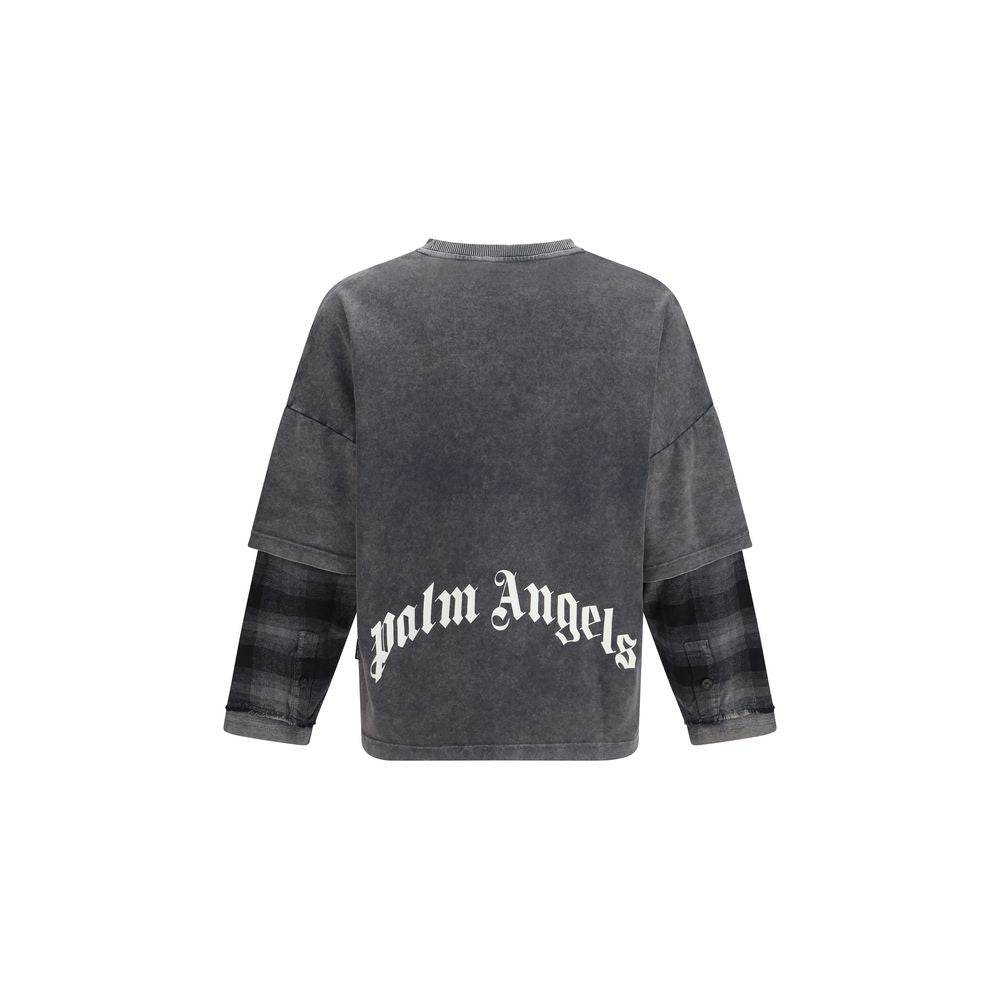 Palm Angels Black Cotton Men's Shirt
