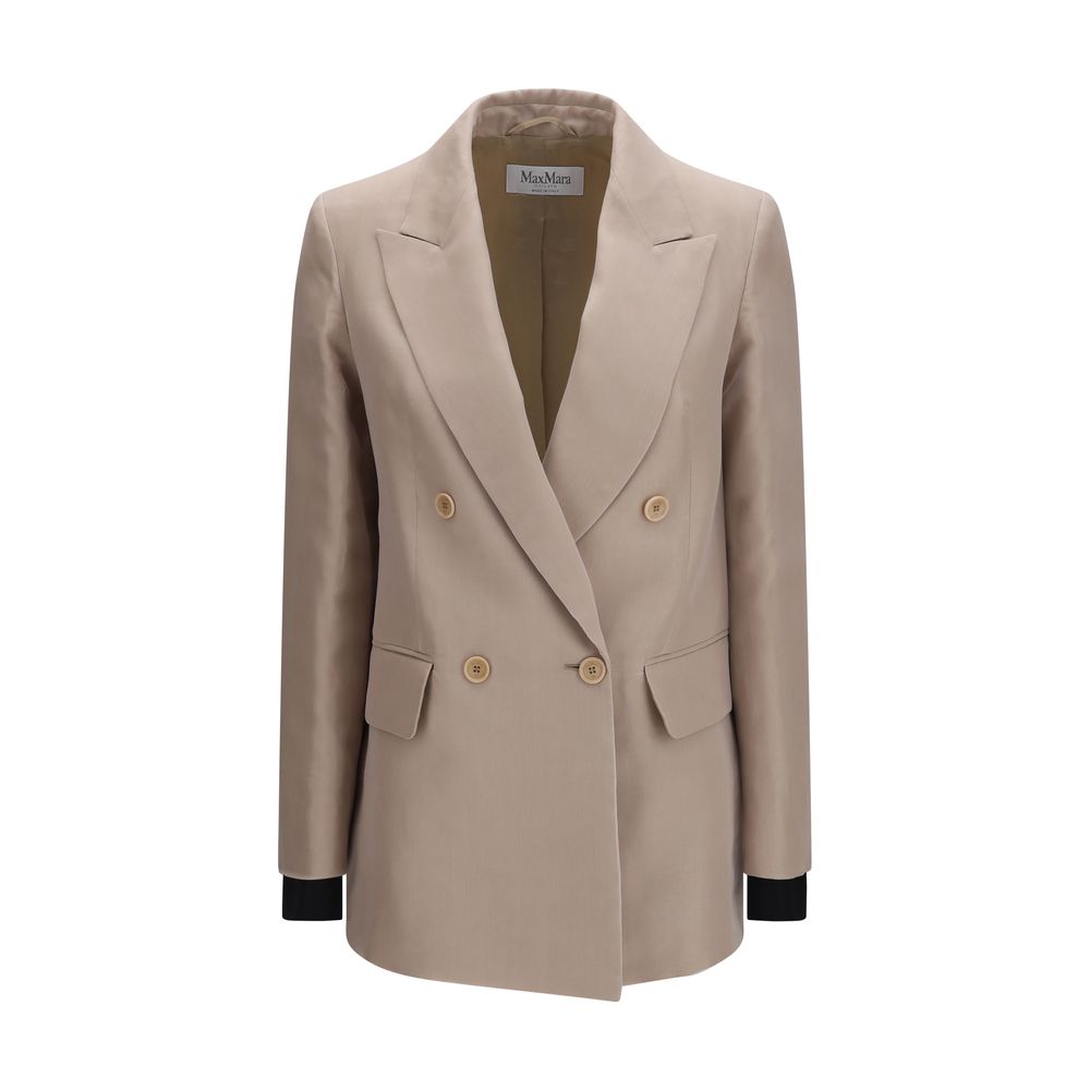 Max Mara Beige Silk Women's Blazer
