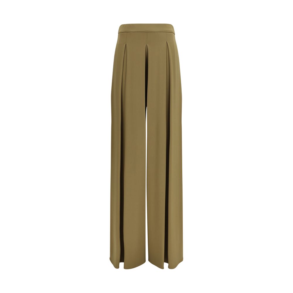 Max Mara Pure Bicolor Viscose Casual Women's Pants