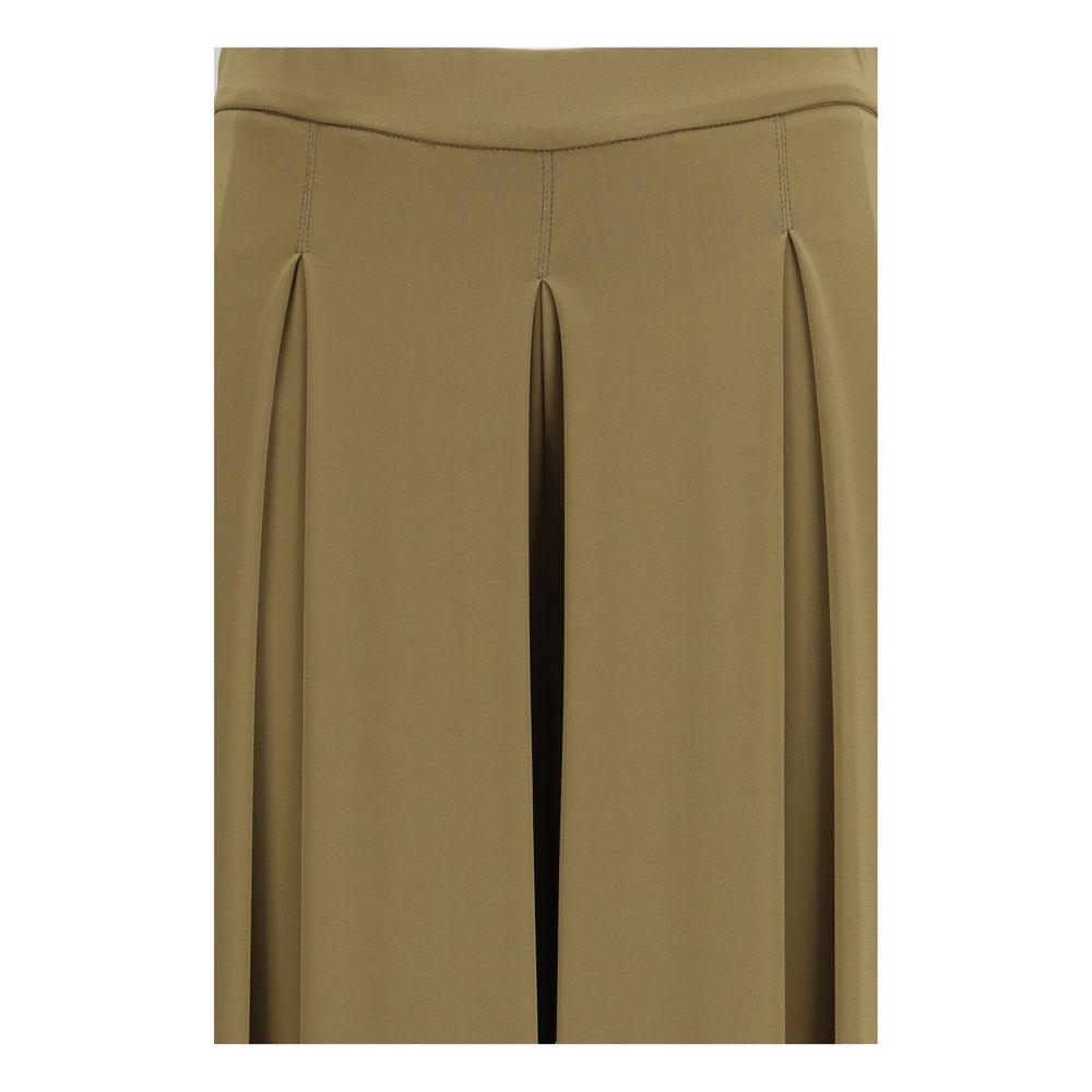 Max Mara Pure Bicolor Viscose Casual Women's Pants