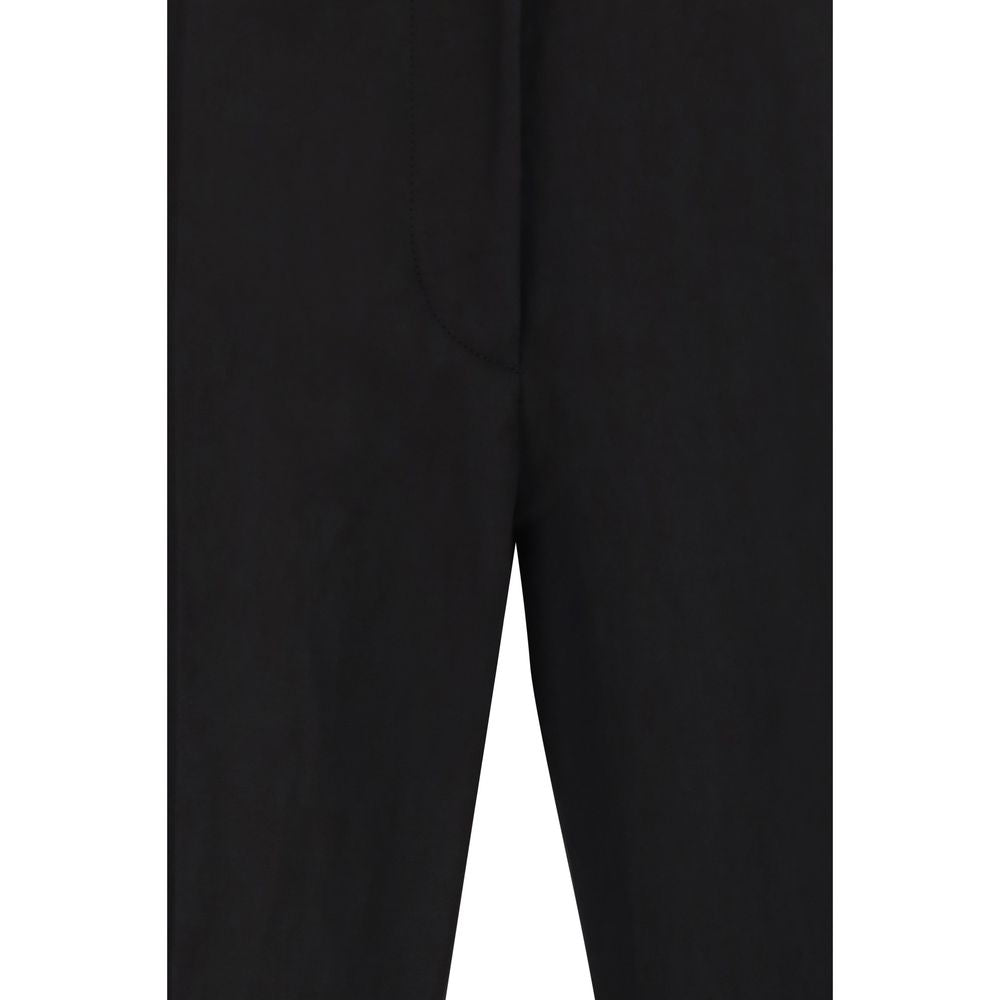 Max Mara Black Viscose Flared Women's Pants