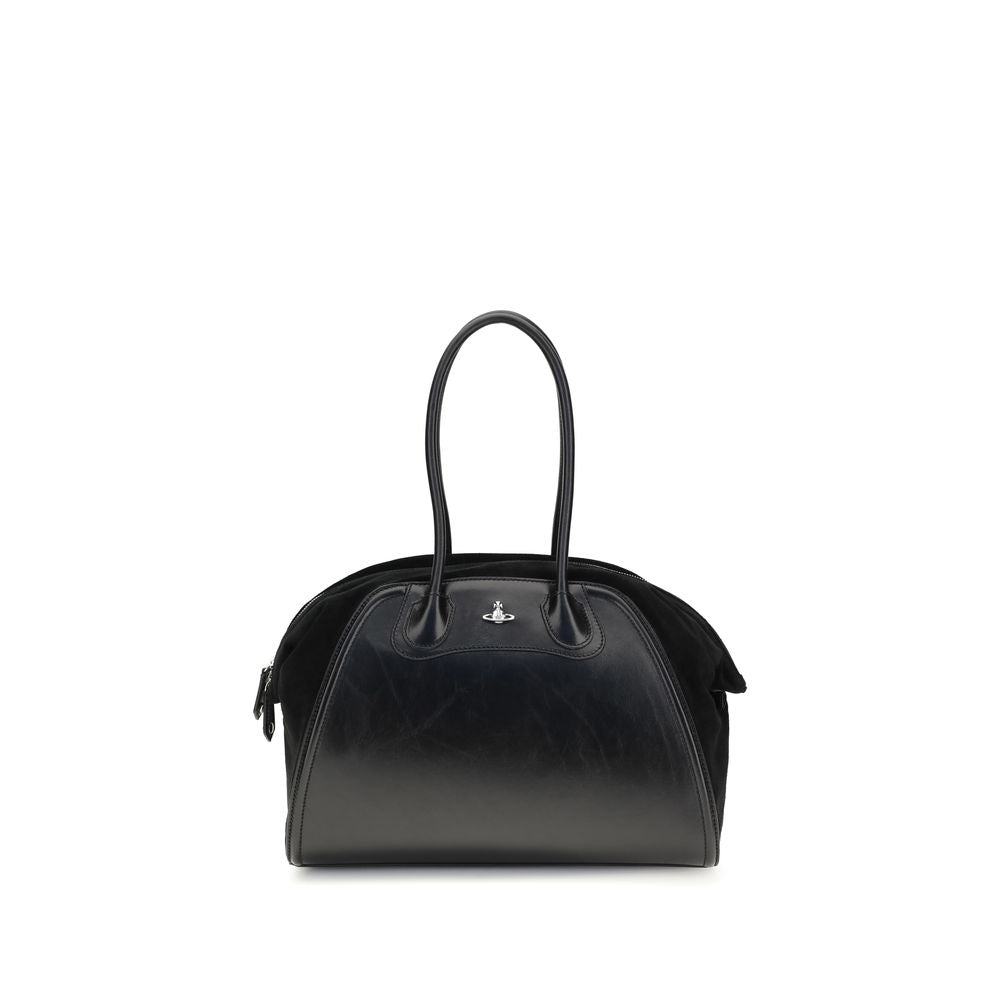Vivienne Westwood Black Calf Leather Bos Taurus Shoulder Women's Bag