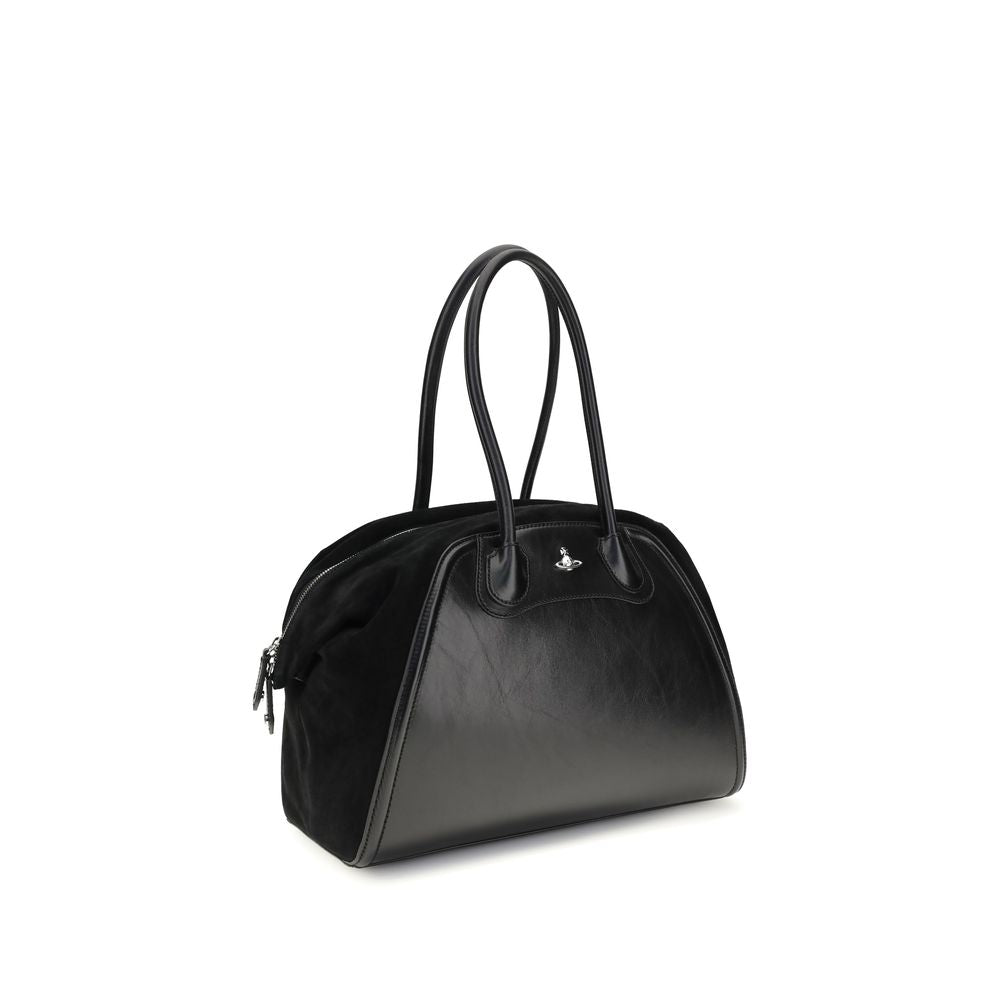 Vivienne Westwood Black Calf Leather Bos Taurus Shoulder Women's Bag