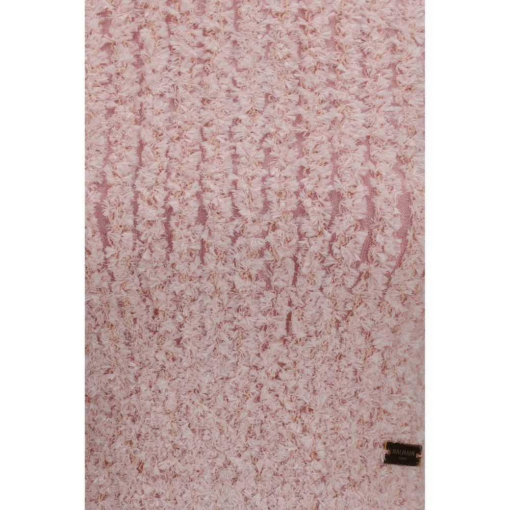 Balmain Multicolor Viscose Sleeveles Women's T-Shirt