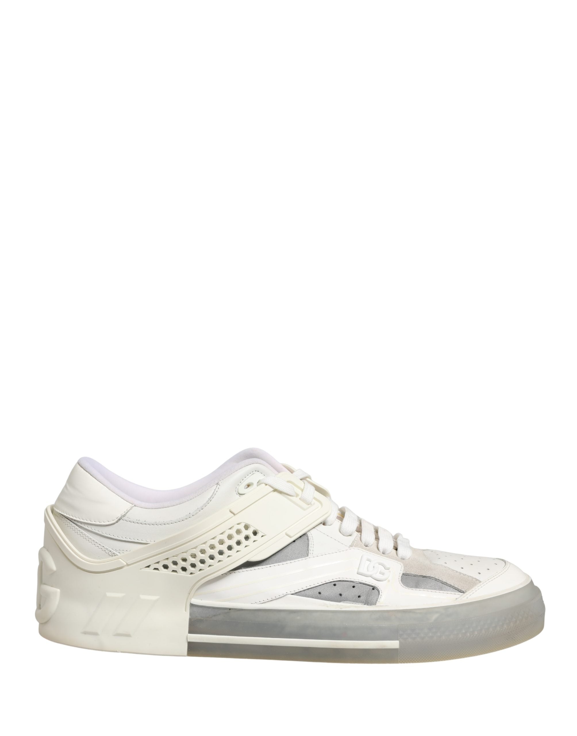 Dolce & Gabbana White Low Top Custom 2.Zero Sneakers Men's Shoes (Pre-Owned)