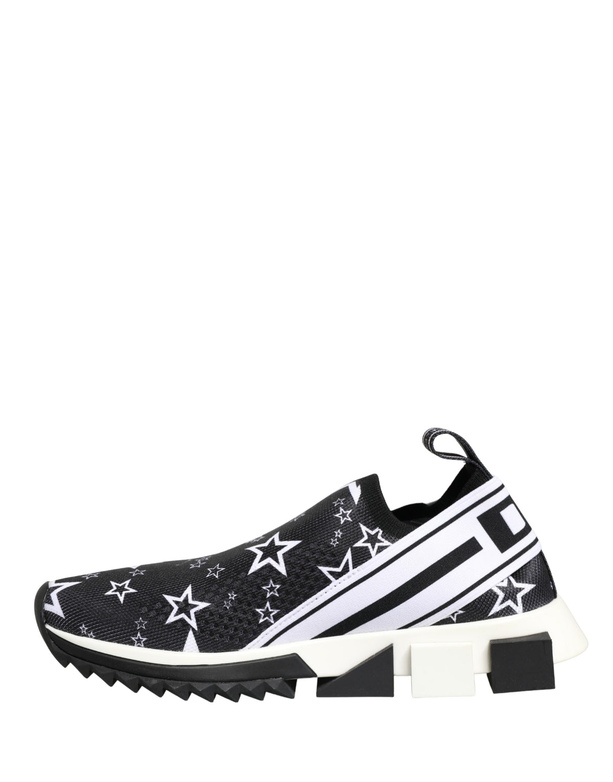 Dolce & Gabbana Black Stars Logo SORRENTO Sneakers Women's Shoes