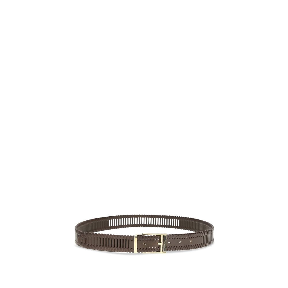Ferragamo Brown Calf Leather Bos Taurus Regular Men's Belt