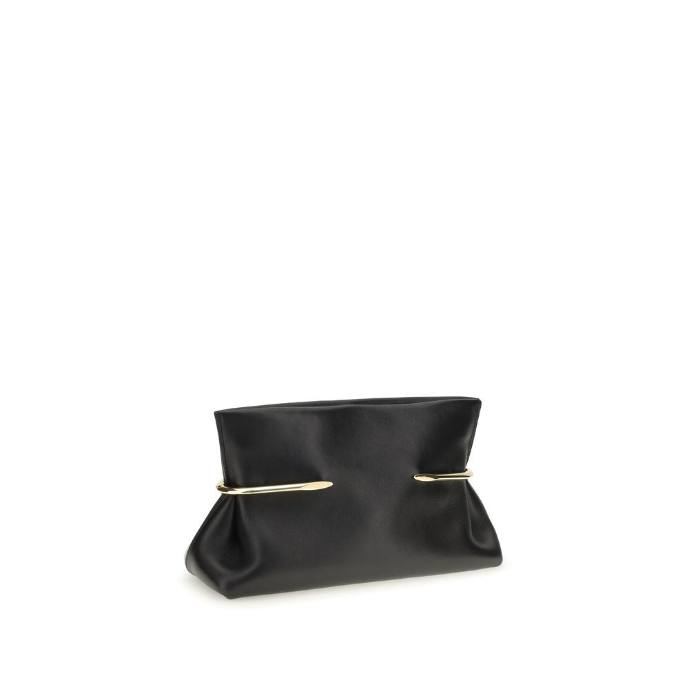 Givenchy Black Napa Leather / Calf Bos Taurus Clutch Women's Bag