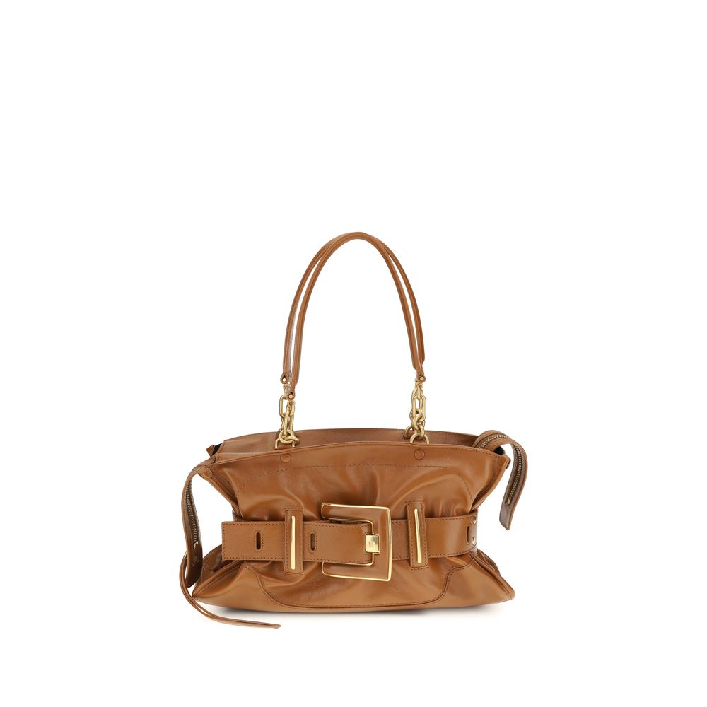 Balmain Brown Calf Leather Bos Taurus Women's Handbag