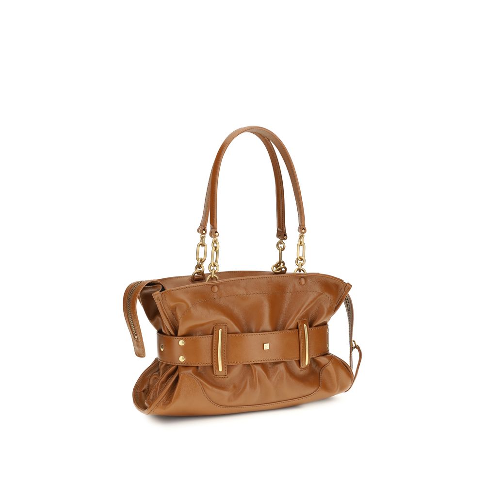 Balmain Brown Calf Leather Bos Taurus Women's Handbag