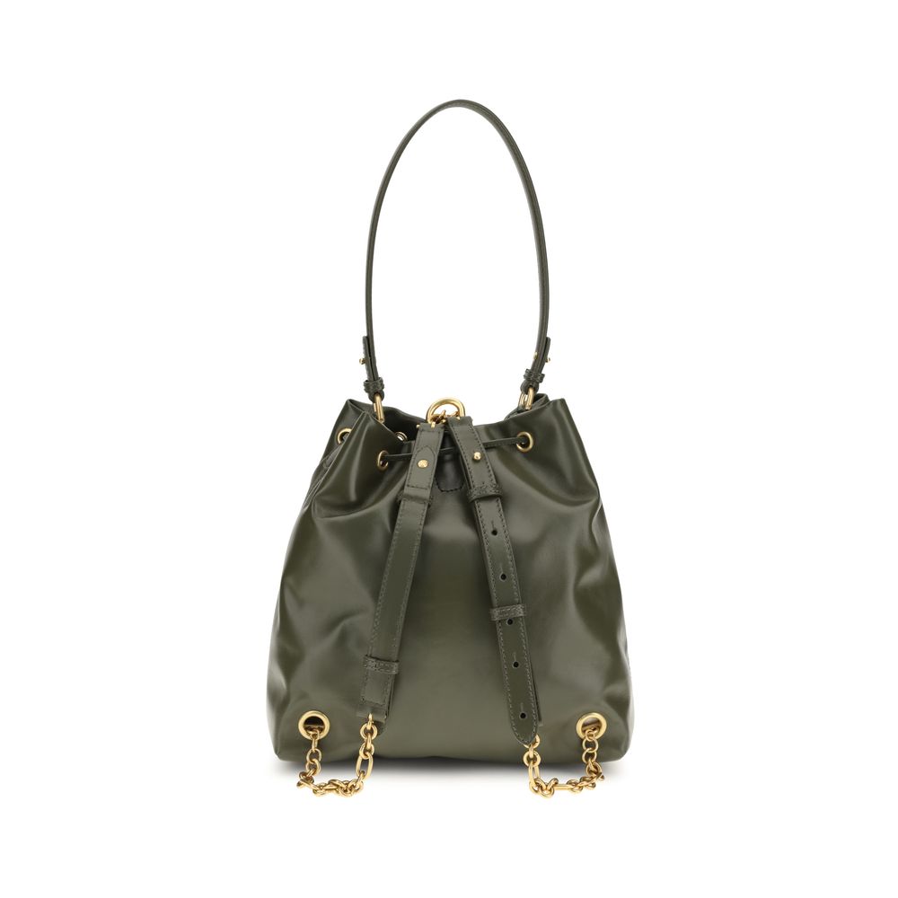 Balmain Bicolor Calf Leather Bos Taurus Women's Backpack