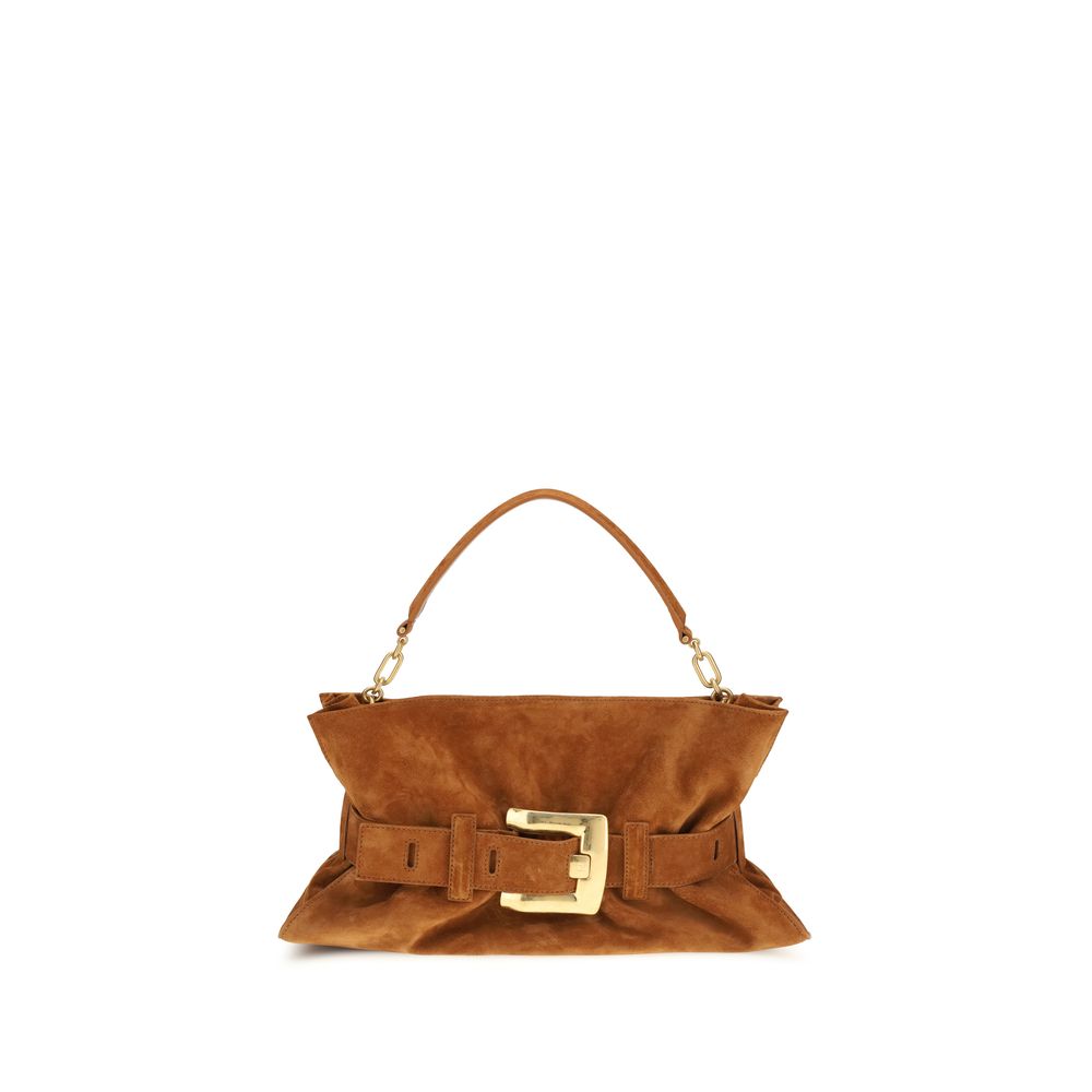Balmain Brown Calf Leather Bos Taurus Women's Handbag