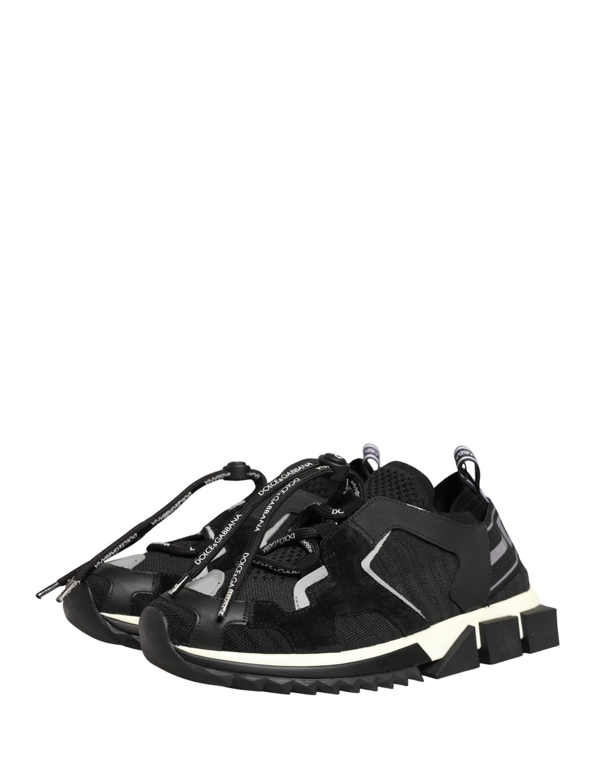 Dolce & Gabbana Black Mesh Sorrento Trekking Sneakers Women's Shoes (Pre-Owned)