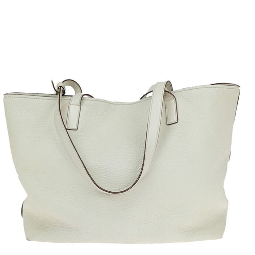 Prada Vitello White Leather Handbag (Pre-Owned)