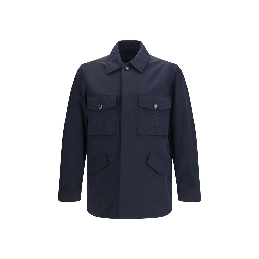 Burberry Blue Polyamide Men's Coat