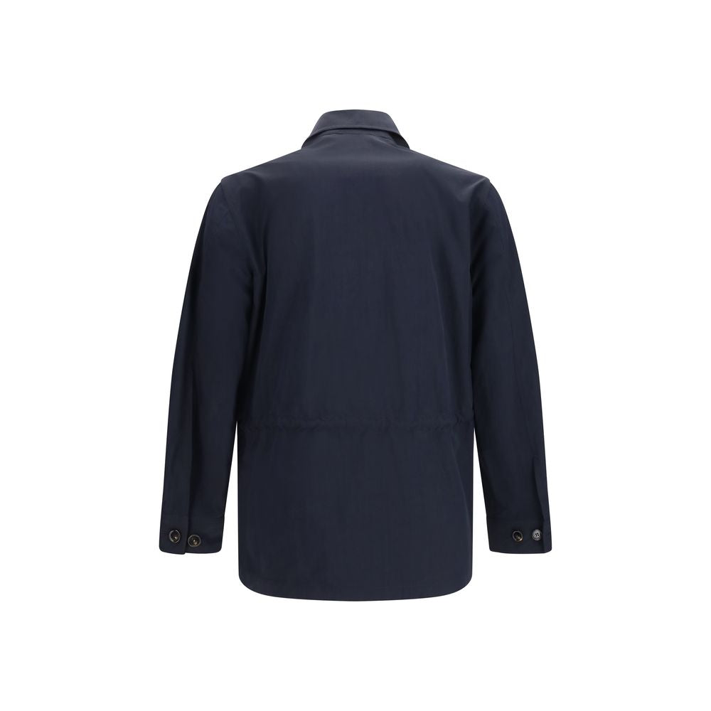 Burberry Blue Polyamide Men's Coat