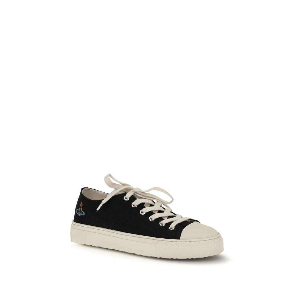 Vivienne Westwood Black Fabric Low Top Women's Sneakers