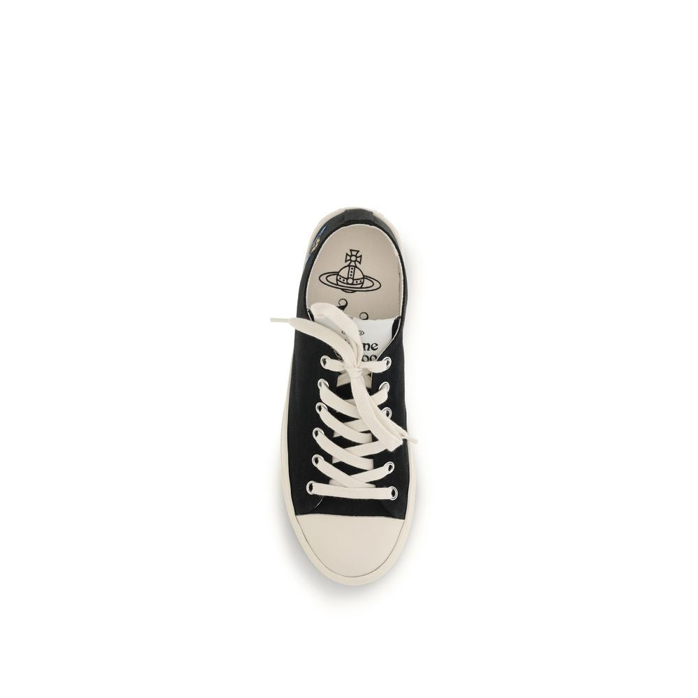 Vivienne Westwood Black Fabric Low Top Women's Sneakers