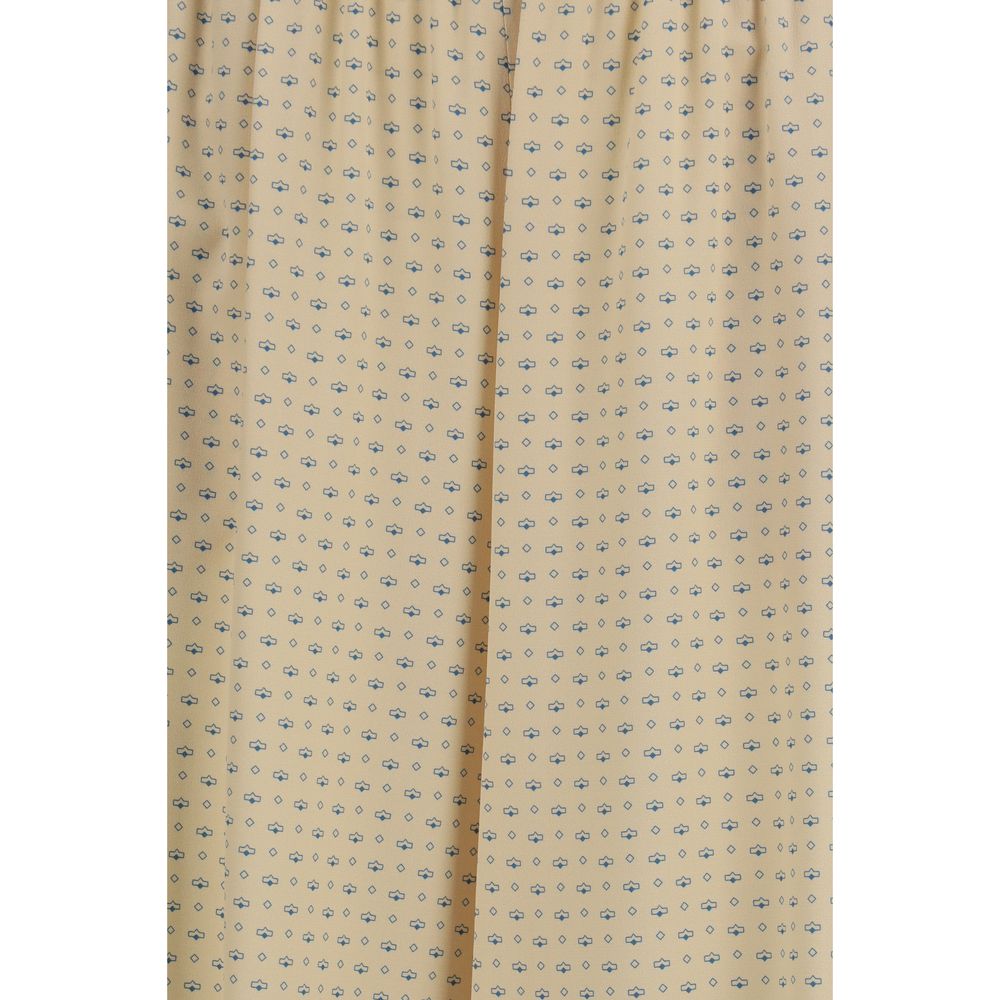 Ermanno Scervino Beige Silk Casual Women's Pants