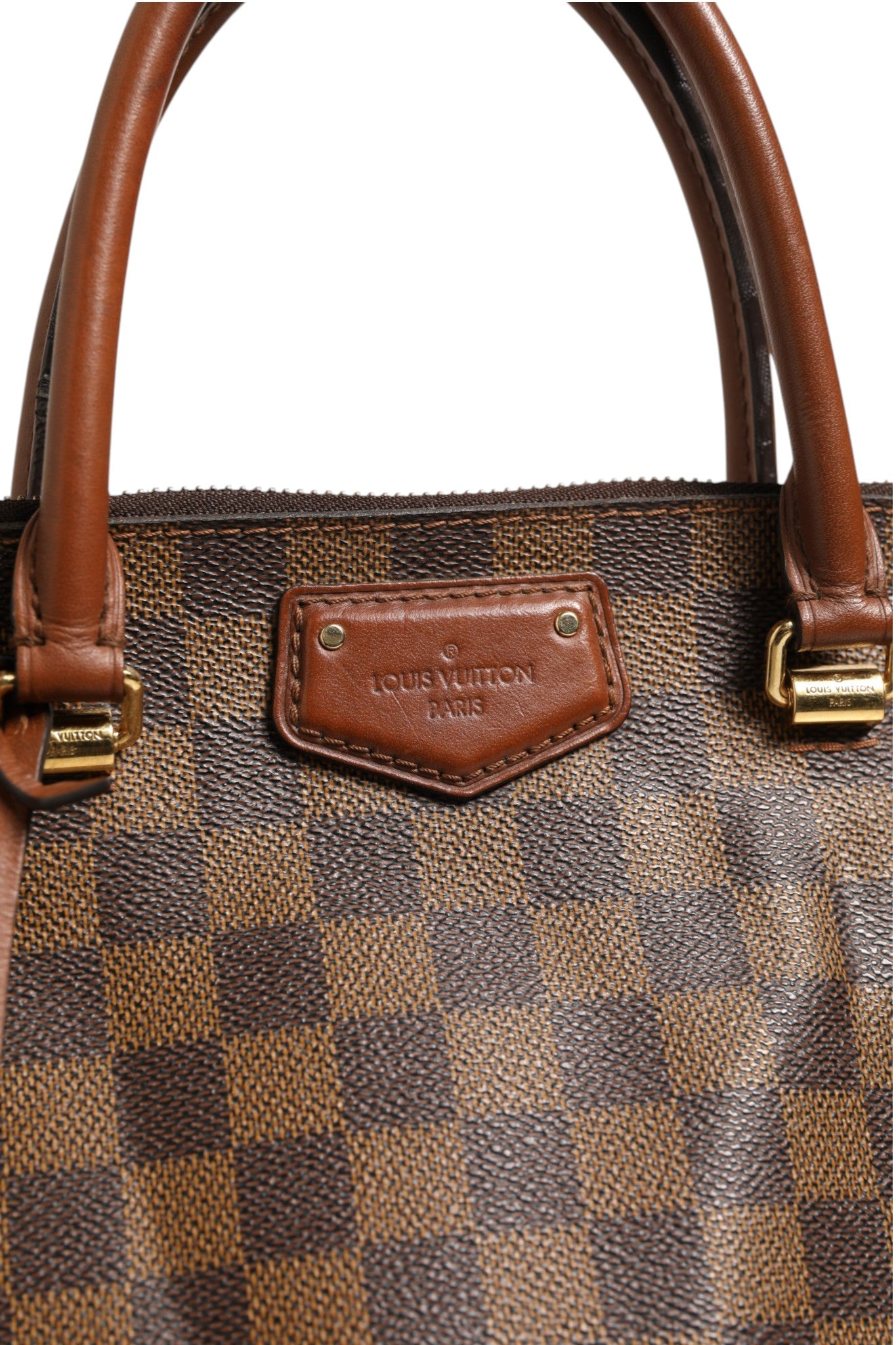 Louis Vuitton Damier Ebene Belmont Tote Women's Bag (Pre-Owned)