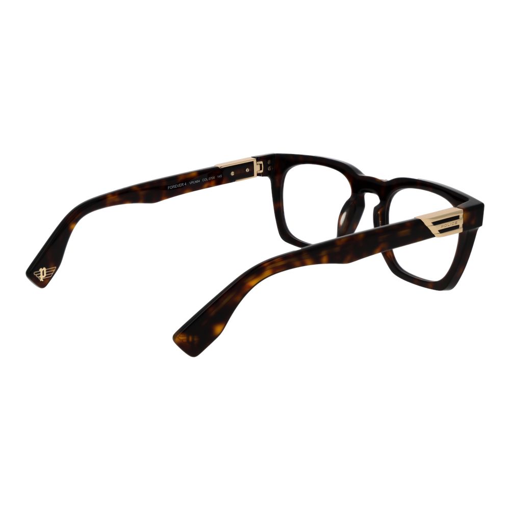 Police Brown Cellulose Acetate Glasses Men's (Frames)