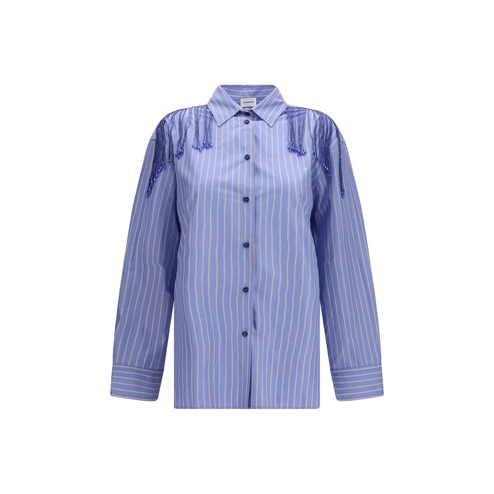 The Andamane Blue Cotton Dress Women's Shirt