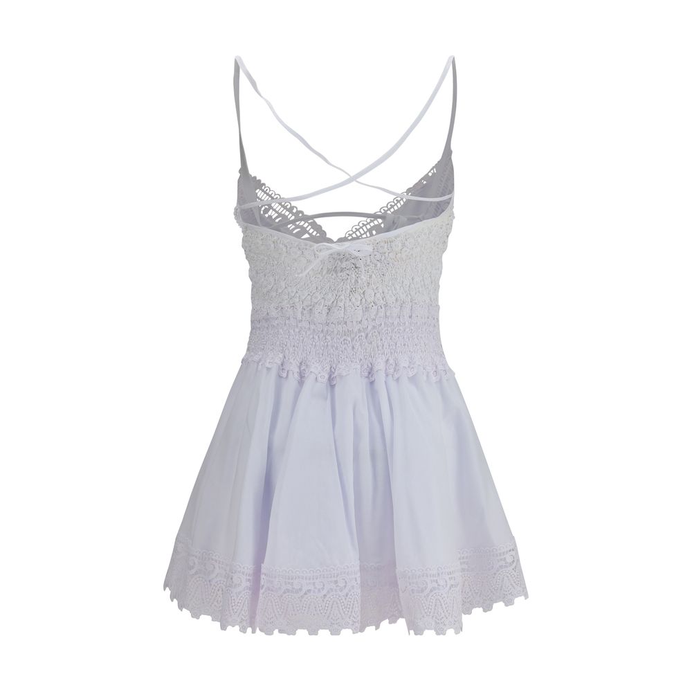 Charo Ruiz White Cotton Casual Women's Dress